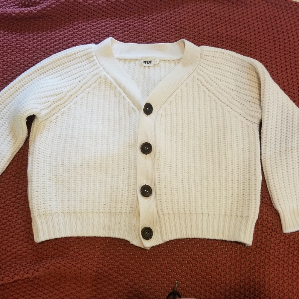 Wool Chunky Knit Cardigan